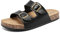 zaxunai Pantoletten Damen Herren, Sandalen Schlappen Sommer Mit Kork, Rutschfest Latschen Zehentrenner