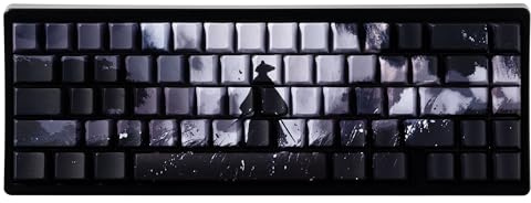 GMKWTL XVX Swordsman Double Shot PBT Keycaps, Side Printed Shine Through Keycap Set, Cherry Profile Dye Sublimation Keyboard Keycaps Suitable for Cherry Gateron MX Switches Mechanical Keyboard