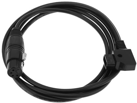 ECSiNG Câble d'alimentation XLR Femelle à 4 Broches vers D-Tap Mâle Compatible avec NEEWER PL60C Lampe Vidéo LED Compatible avec SmallRig VB99 VB99 Pro VB50 Et Autres Batteries à Monture V 1,8 M