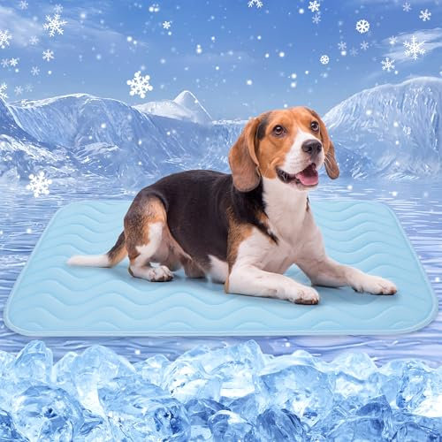 Baodan kühlmatte Hund, 90x56 cm Waschbar kühlmatte für Hunde, Selbstkühlende Pads für Hunde Katzen im heißen Sommer