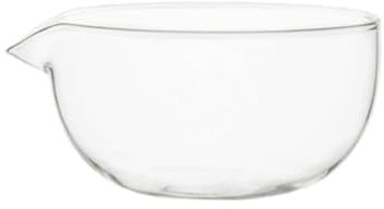 MagiDeal Bol à Matcha en Verre à haute Teneur en Borosilicate avec Bec Verseur Tasse à résistant à la Chaleur Bol à Matcha Japonais pour Cuisine, 190ML