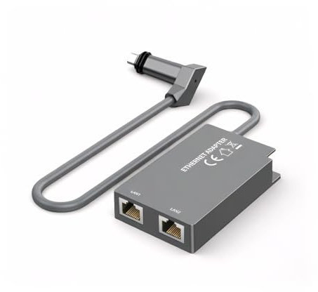 Adattatore Ethernet Satellitare, Adattatore di Rete Cablato da 1 Gbps con 2 Porte RJ45, Espansione LAN Plug & Play per Gen 2 V2, Compatibile con Router, Switch, Dispositivi