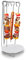 Support à brochettes pour barbecue suspendu, 5 brochettes de viande Fourchette Support à brochettes en acier inoxydable pour gril Brochette Présentoir Kebab Rack avec plateau