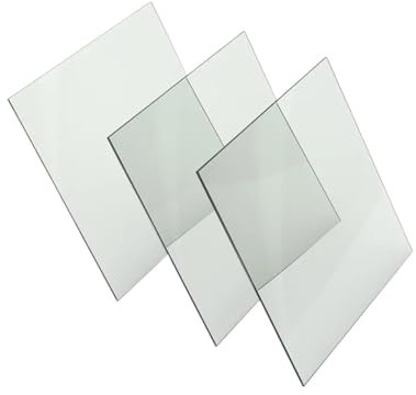 Impresora 3D Cama calefactable Vidrio templado de borosilicato Cuadrado transparente plano 200 214 220 mm(220x220mm)