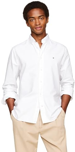Tommy Hilfiger Men's Short Sleeve Oxford Shirts in Regular Fit, Men's Button Down Shirts Short Sleeve Oxford Shirts in Regular Fit, Men's Button Down Shirts