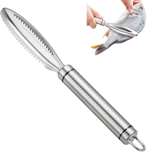 Squamatore Pesce,Squama Pesce Acciaio Inox,Desquamatore Pesce Professionale Raschietto per Squame di Pesce per l'uso Domestico e Professionale in Cucina