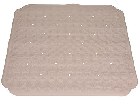 Betz Wanneneinlage Duschmatte Cairo rutschfeste Naturkautschuk Größe 53x53 cm Farbe Savannah