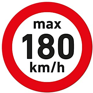 Geschwindigkeitsaufkleber Winterreifen 180 km/h Aufkleber Sticker (50 Stück, transparent)
