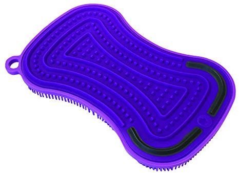 Kuhn Rikon 20187 Stay Clean 3-in-1 Scrubber Purple