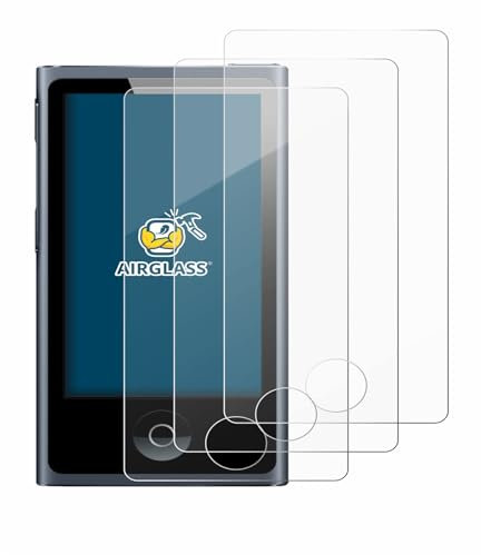BROTECT (3 Stück Schutzglas für Apple iPod nano 2012 (7. Gen.) Schutzfolie Made in Germany Panzer Folie Glas Displayschutz [ 9H, Anti-Fingerprint]