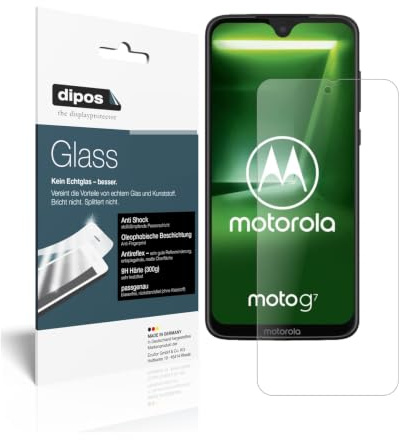 dipos I 2X Displayschutz matt kompatibel mit Motorola Moto G7 Schutzfolie 9H Anti-Shock