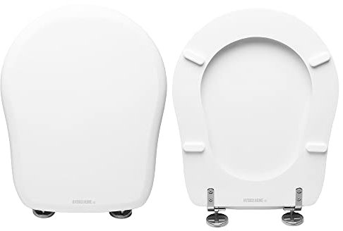 RETRO' KERASAN Toilet Seat Toilet Accessories, Compatible Lacquered White Gloss Bathroom Fixtures in Polyester Resin