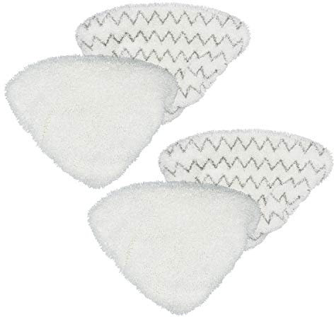 Flintar Replacement Steam Mop Pads, Compatible with Bissel Bissell PowerEdge and PowerForce Lift-Off Steam Mop 2078, 2165, 20781 Series Mop Pads Refill, 4-Pack (2 Soft + 2 Scrubby)