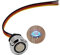 HAMRVL Led Dimmer 5-24V Touch Switch On/Off Dimmer Stepless Dimming Switch 12V LED Lights Brightness Controller Suitable For 17mm/0.67in Mounting Hole(Touch dimmer A)