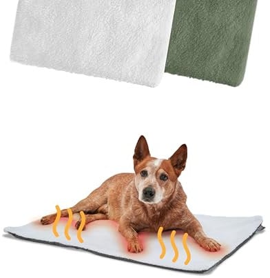 PiuPet® Selbstheizende Decke Hund I 90x60cm I Hunde Thermodecke I Beheizbare Hundedecke I Selbstwärmende Hundedecke I Heizdecke Hund ohne Strom I Hundematte | Hundedecke Flauschig | Hundedecke Sofa