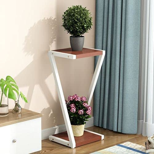 luckxuan Pflanzenregal Chinesische Style-Geld-Ecke setzt auf Art der neuen Idee des Wanddreiecks doppelter Pflanzenstand auf Blumenregal (Color : 50cm H)