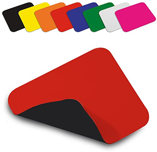 ANTEVIA - Tapis de Souris Original Rouge 22 x 18cm |Plus DE 10 MODELES| Antidérapant (Vaniat Rouge)