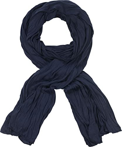 fashionchimp BASIC-Schal für Damen in angesagten Trendfarben, Jersey-Design (Marine)