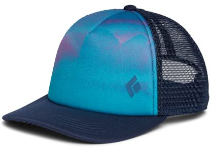 Black Diamond W Trucker Hat Blau - Klassische vielseitige Damen Trucker Cap, Größe One Size - Farbe Big Wall Print - Ecl