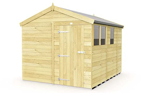 Total Sheds 8x9 Apex Shed Fast 2-5 Days Delivery Anywhere In The U.K