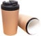 Travel Coffee Cup, Ceramic Lined Travel Mug with Leakproof Lid, Insulated & Reusable, Eco-Friendly for Hot & Cold Drinks 380ml (Khaki)