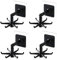 Drehbarer Klapphaken,4 Pcs 360°Drehung Haken Selbstklebende Haken Drehbarer Haken mit Aufkleber Multifunktion Drehhaken für Küche Bad