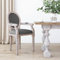 INLIFE Esszimmerstuhl Dunkelgrau 54x56x96,5 cm Stoff,9.75kg,344481
