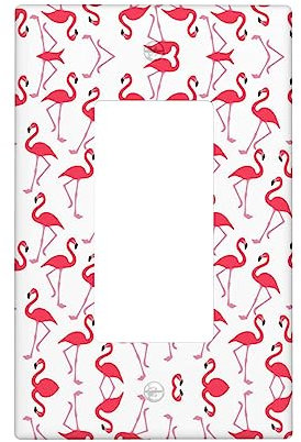 Rosa Flamingo Muster Dekorator Lichtschalter Oder Steckdose Wandplatte, Für Lichtschalter, Dimmer, Buchse