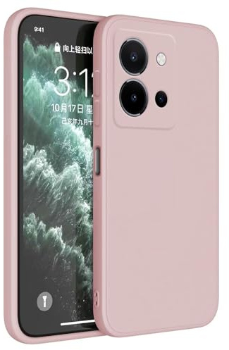 HAFFAN TPU Silikon Hülle kompatibel mit vivo Y36 (6.64 inches), Handyhülle Schutzhülle - Sandpulver