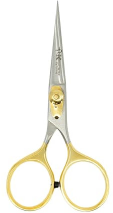 Kingfisher Fly Fishing Fly Tying Razor Scissor, 5in - Gold
