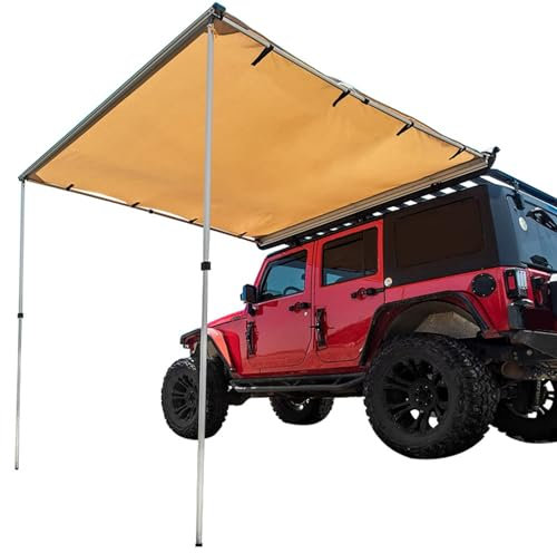 Auto-Markise, Campingzelt, Fahrzeug-Markise, Selbststehende, Einziehbare Markisen Passen auf Die Seite der Meisten Dachträger und Dachträger (Size : 200 * 200cm/6.6 * 6.6ft)