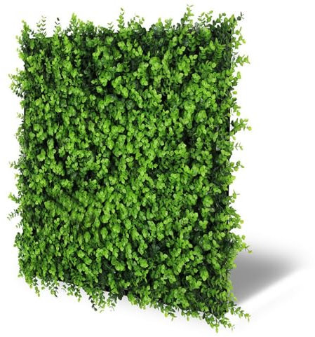 JANGAL Modular Wall Flora Paneel (52x52 cm), Modulares Wandpaneel, mit recyceltem PET-Filz, zum Kleben oder Schrauben, Wandverkleidung, Wand Deko, Florawand (Mixed Green Design Buxus)