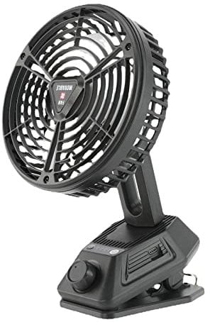 LARUISEE Clip On Fan Battery Operated Portable Rechargeable Table Fan Mini Private Fan With Clamp 3 Speed Ultra-Quiet Bedroom Oscillating Fan Rechargeable Fan ABS- Fan Vehicle Fan