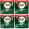 Fairy Original All in One Automatic Dishwasher 14 Pouches 189g Pack of 4 Food Grease Water Stains Remover Cleaner Detergent Shiny Glasses Washing Liquid with Welari Thank You Card | (4pack) (756g)