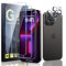 Guretok 2+2 für Panzerglas für iPhone 13 Pro Max mit Frame mit Kameraschutz 6,7, Militärnorm 9H Härte Schutzfolie HD Klar Panzerfolie für iPhone 13 Pro Max [Anti-Bläschen] [Kratzfest]