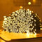 Avoalre Christmas Tree String Lights 300LEDs Battery Powered 40m Fairy Light Indoor Outdoor Auto Timer Decoration with 8 Changing Modes for Xmas, Christmas Tree, Wedding, Party, Birthday-Warm White