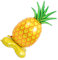 MOLUCKFU Ananas Ballonfolie, Hawaii Ballons, Ballondekoration, Hawaii Stil Ballon, Ananas Modellierfolienballons, Aluminiumfolienballons, Partyballons, Kreative Folienballons