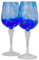 MurArt Calice Degustazione in Vetro di Murano. Collezione Elegance. Alt 24 cm.Lavorato a Mano Made in Italy.(BLU)