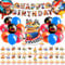 Auto Birthday Decorations for Boys Girls, Car Cake Toppers Party Decor Latex Balloons Cake Decoration Foil Balloons Happy Birthday Banner Cupcake Toppers Party Supplies for Kids Teenager