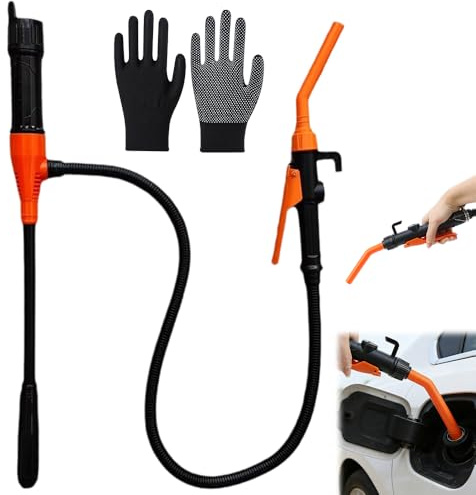 LYPPUL Pompe de transfert électrique, pompe à essence électrique, 2,4 GPM, pompe à carburant électrique, pompe à carburant électrique pour carburant essence diesel