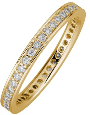 Lyomi Damen Ring 585/- Gold Glänzend Diamant Lab Grown gelb 0,49ct. 067370171-1
