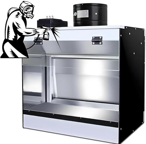 DNEPEI Cabine de Peinture avec Technologie Cascade, Station de Peinture aérographe avec Rideau d'eau Durable et éclairage LED Puissant pour Les Amateurs Professionnels M