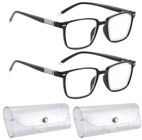 Gmubjux Autofokus Brille Mit Selbsteinstellung, 2 Stück Brillen Die Sich Automatisch Der Sehstärke Anpasst, Autozoom Brille Für Nah Und Fern Mit 2 Brillenetuis