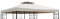 habeig Ersatzdach 310g/m² Wasserdicht, circa 3 x 3 m, Pavillondach Wasserfest, beige, 298 x 298 x 18 cm, 73011