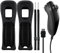 AFUNTA Maletín Nunchuck y Fundas de Silicona para Wii y Wii U Mando a Distancia, Funda Protectora Piel con muñequera, con reemplazo de Controlador para Videojuego WIIU - Negro