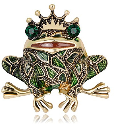 Patch Nation Gekrönter Frosch Brosche Metall Pin Abzeichen