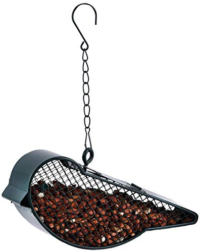 Rivanto® Vogelfutterhänger Vogel für Wildvögel, aus Metall, 20,3 x 4,8 x 12,7 cm, mit Aufhänge-Öse, attraktive Gartendekoration