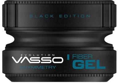 Professionelles starkes Gel mit starker Struktur für dynamische Formen VASSO FIBER GEL BLACK EDITION ASYMMETRY, 150ml.