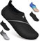 Badeschuhe Strandschuhe Wasserschuhe Aquaschuhe Schwimmschuhe Surfschuhe Wassersport Beach Pool Surfen Yoga für Damen Herren, Xb.black, 43/44 EU (Asian: 44/45)