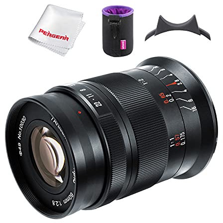 7artisans 60mm F2.8 II V2.0 Obiettivo macro formato APS-C, compatibile con fotocamere Sony E-mount Fotocamere Sony A5000 A5100 A6000 A6100 A6300 A6400 A6500 A6600